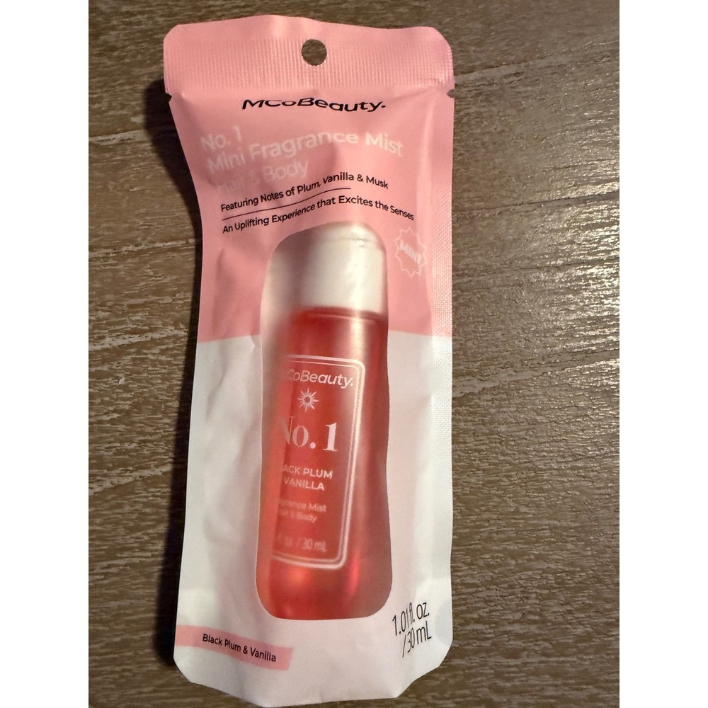 MCoBeauty No. 1 Mini Fragrance Mist Hair & Body Black Plum & Vanilla 30ml 1.01oz